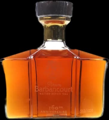 Bouteille de spiritueux : 160ème Anniversaire Carafe de la marque Barbancourt