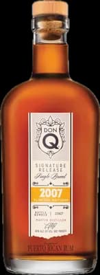 Bouteille de spiritueux : Signature Release 2007 de la marque Don Q