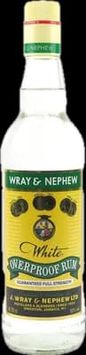 Bouteille de spiritueux : White Overproof de la marque J. Wray & Nephew LTD.