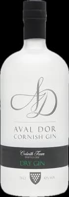 Bouteille de spiritueux : Cornish Dry Gin de la marque Aval Dor