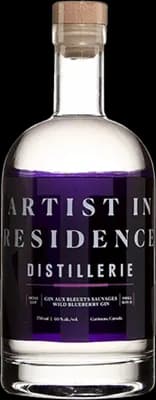 Bouteille de spiritueux : Gin aux Bleuets Sauvages de la marque Artist In Residence