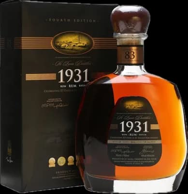 Bouteille de spiritueux : 1931 - Fourth Edition 83rd Anniversary de la marque Saint Lucia Distillers