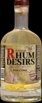 Bouteille de spiritueux : Pop Corn de la marque Rhum Désirs