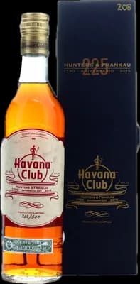 Bouteille de spiritueux : Hunters and Frankau 225th Anniversary de la marque Havana Club