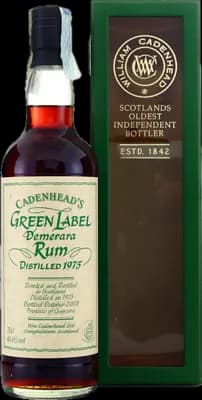 Bouteille de spiritueux : Demerara Rum de la marque Cadenheads