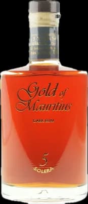 Bouteille de spiritueux : Dark Rum 5 Solera de la marque Gold of Mauritius