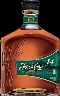 Bouteille de spiritueux : 14 Years Old de la marque Flor de Caña