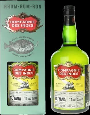 Bouteille de spiritueux : Guyana de la marque Diamond