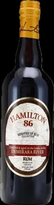 Bouteille de spiritueux : 86 Demerara River de la marque Hamilton
