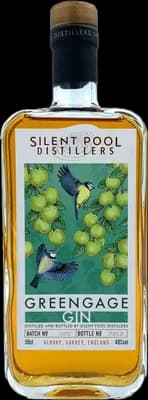 Bouteille de spiritueux : Greengage Gin de la marque Silent Pool
