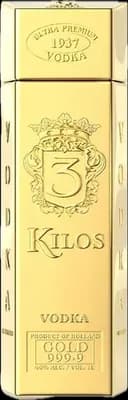 Bouteille de spiritueux : Gold 999.9 de la marque 3 Kilos