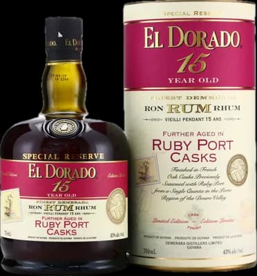 Bouteille de spiritueux : Ruby Port Casks Finish de la marque Demerara Distillers Ltd