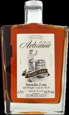 Bouteille de spiritueux : Panama Rum 21 años de la marque El Ron del Artesano