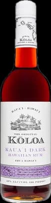 Bouteille de spiritueux : Koloa Kaua'i Dark de la marque Koloa Rum Company