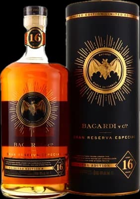 Bouteille de spiritueux : Gran Reserva Especial de la marque Bacardi