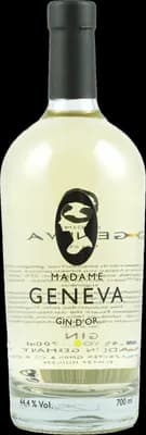 Bouteille de spiritueux : Gin d'Or de la marque Madame Geneva