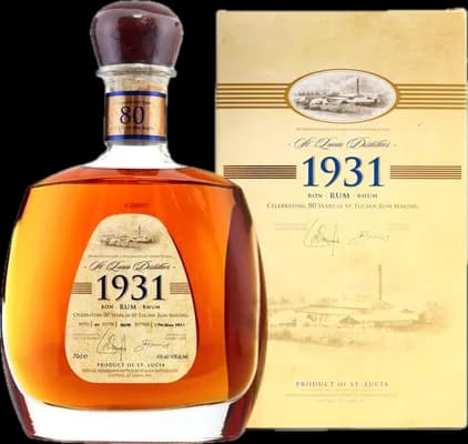 Bouteille de spiritueux : 1931 - 1st Edition de la marque Saint Lucia Distillers