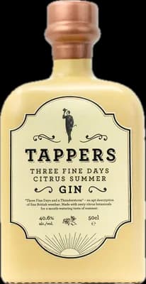 Bouteille de spiritueux : Three Fine Days Citrus Summer Gin de la marque Tappers
