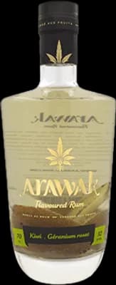 Bouteille de spiritueux : Kiwi - Géranium Rosat de la marque Arawak