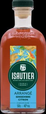 Bouteille de spiritueux : Arrangé Gingembre Citron de la marque Isautier