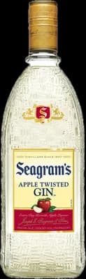 Bouteille de spiritueux : Apple Twisted Gin de la marque Seagram's 