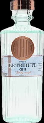 Bouteille de spiritueux : Gin de la marque Le Tribute 