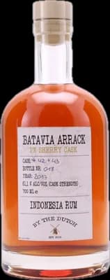 Bouteille de spiritueux : Batavia Arrack PX Sherry de la marque By The Dutch