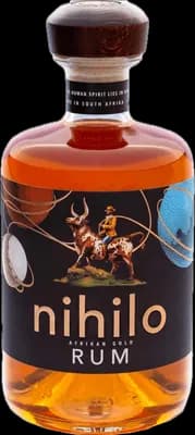 Bouteille de spiritueux : Gold Rum de la marque Nihilo