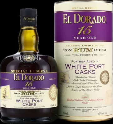 Bouteille de spiritueux : White Port Casks Finish de la marque Demerara Distillers Ltd