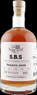 Bouteille de spiritueux : Panama 2006 de la marque S.B.S