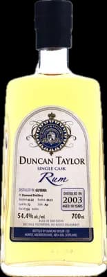 Bouteille de spiritueux : Single Cask Rum de la marque Diamond