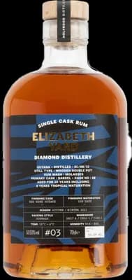 Bouteille de spiritueux : Diamond Distillery 2011 Red Wine Octave de la marque Elizabeth Yard