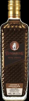 Bouteille de spiritueux : Coffee & Chocolate Royal Liqueur de la marque Bundaberg