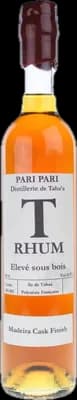 Bouteille de spiritueux : T Rhum Elevé sous bois (Madeira Cask Finish) de la marque Pari Pari - Distillerie de Taha'a