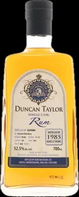 Bouteille de spiritueux : Single Cask Rum 1985 Aged 27 Years (Enmore Distillery) de la marque Duncan Taylor