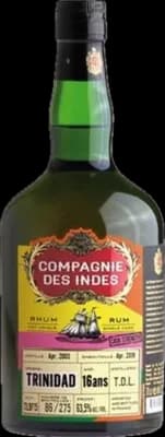 Bouteille de spiritueux : Trinidad 16 Ans Cask Strength – Single Cask de la marque Compagnie des Indes