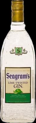 Bouteille de spiritueux : Lime Twisted Gin de la marque Seagram's 