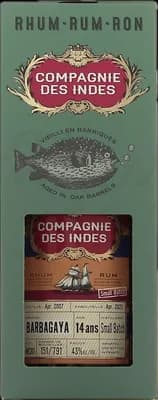 Bouteille de spiritueux : Barbagaya de la marque Compagnie des Indes