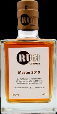 Bouteille de spiritueux : Master 2019 de la marque Rum Company