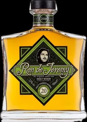 Bouteille de spiritueux : Holy Wood 20 YO Malt Whisky Barrel de la marque Ron de Jeremy