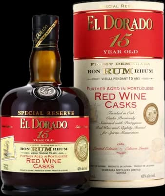 Bouteille de spiritueux : Red Wine Casks Finish de la marque Demerara Distillers Ltd