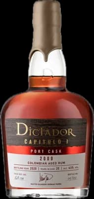Bouteille de spiritueux : Capitulo 1 Port Cask 2000 de la marque Dictador