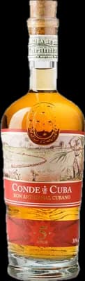 Bouteille de spiritueux : 5 Años de la marque Conde de Cuba