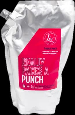 Bouteille de spiritueux : Tropical Rum Punch de la marque Liv