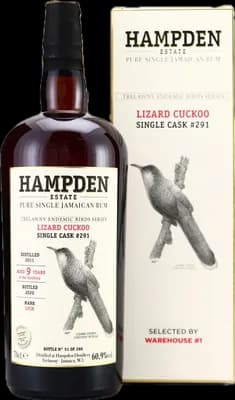 Bouteille de spiritueux : Trelawny Endemic Birds (Lizard Cuckoo) de la marque Hampden