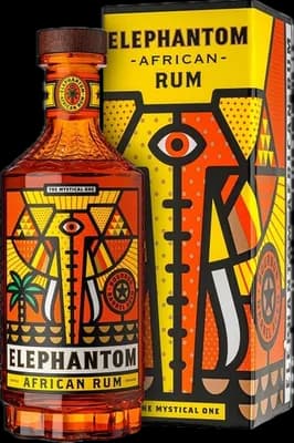 Bouteille de spiritueux : African Rum de la marque Elephantom