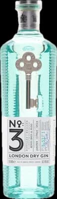 Bouteille de spiritueux : London Dry Gin de la marque No.3