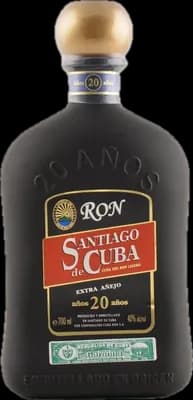 Bouteille de spiritueux : Extra Añejo 20 Años de la marque Santiago de Cuba