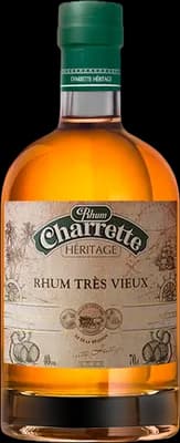 Bouteille de spiritueux : Héritage Rhum Très Vieux de la marque Charrette