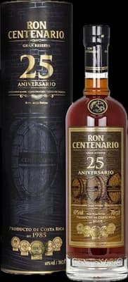 Bouteille de spiritueux : Gran Reserva 25 Aniversario de la marque Centenario